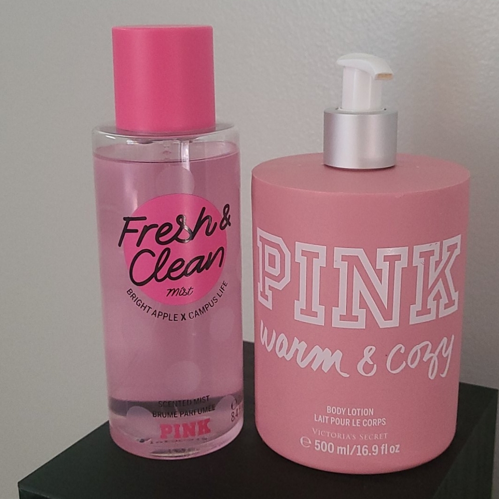 PINK lotion and spray set